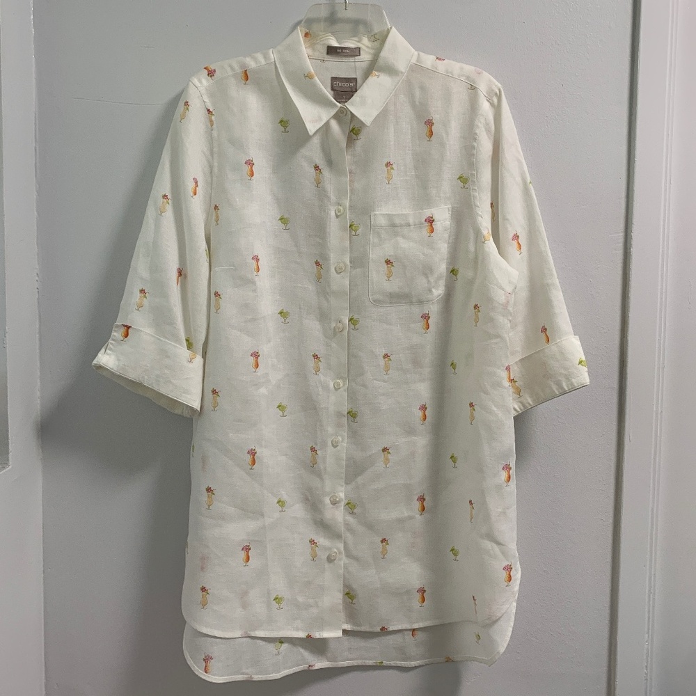 NWT CHICO'S COCKTAILS BLOUSE